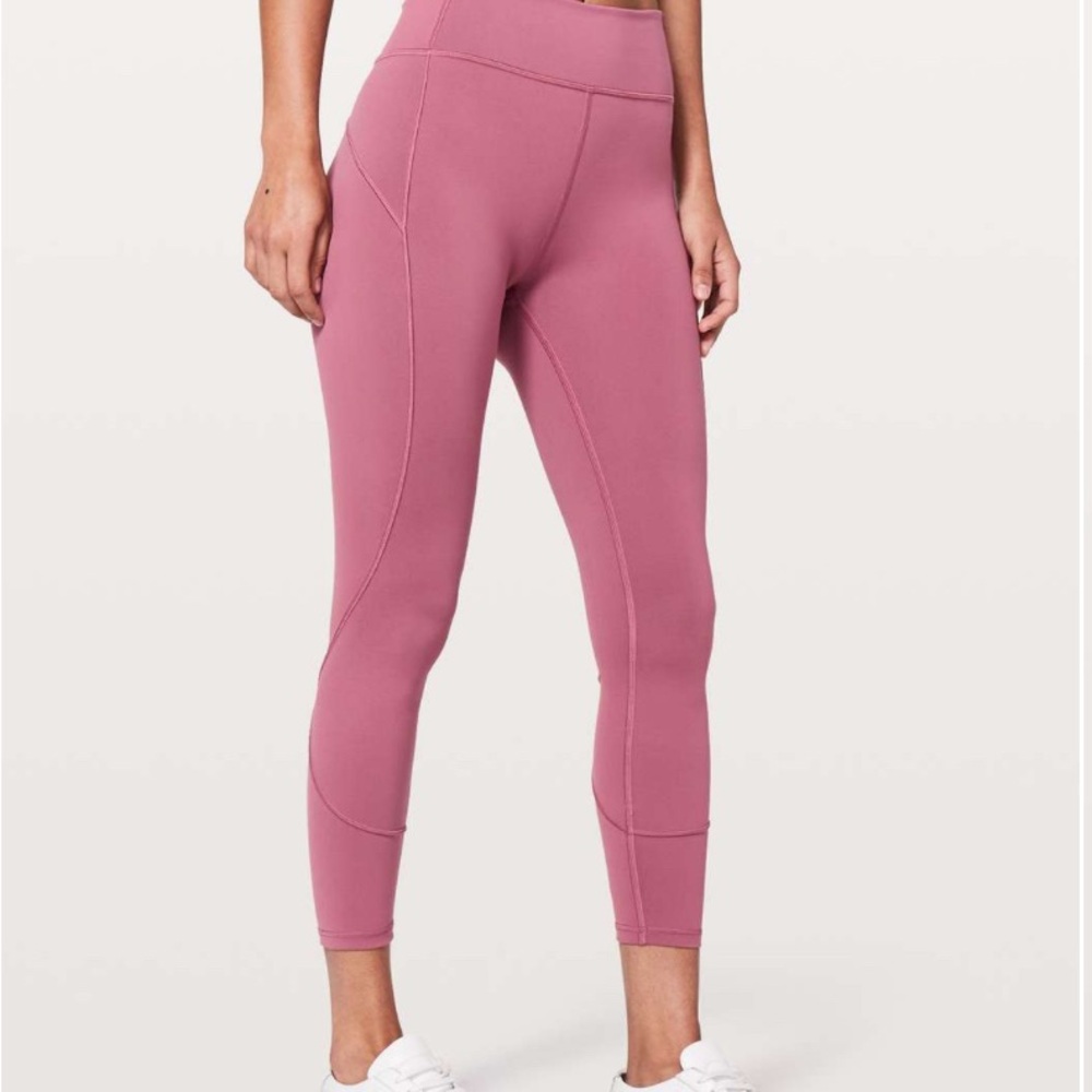 ✨Lululemon In Movement 7/8 Tight *Everlux 25" Moss Rose size 4